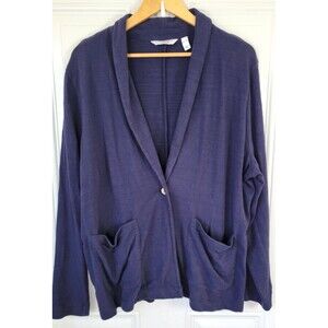 D&Co Cotton Sweater Blazer Size XL